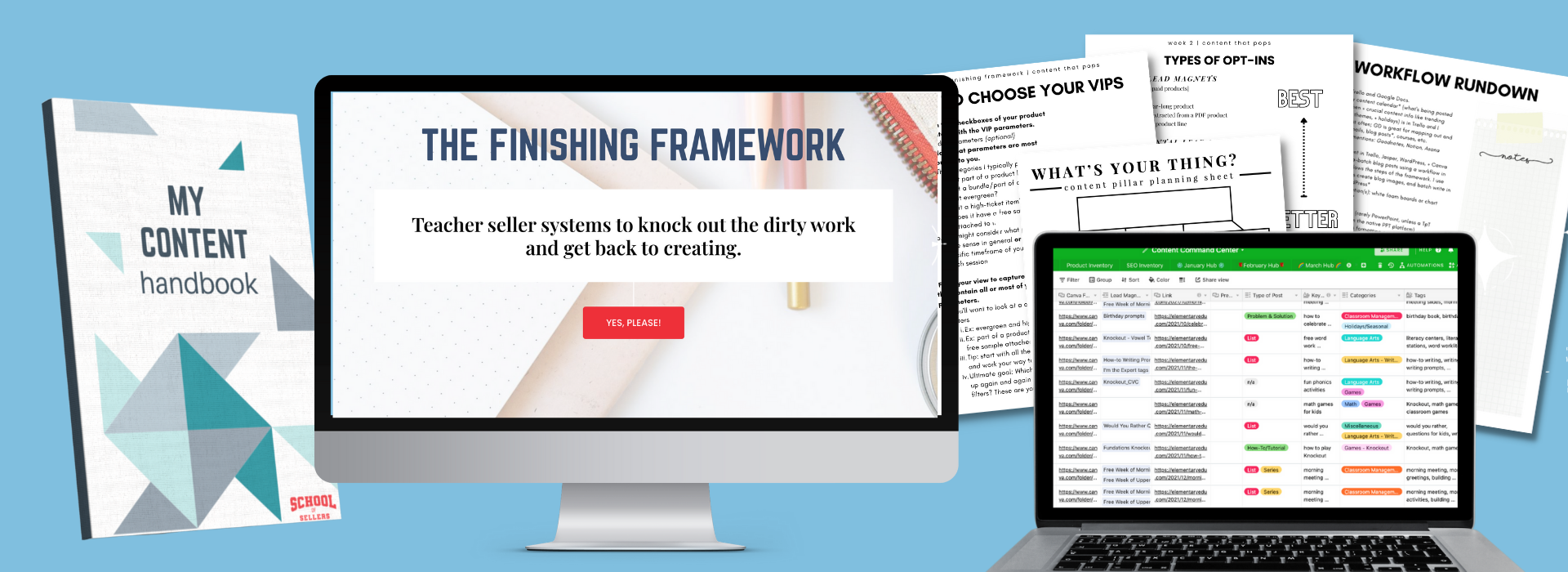 Finishing Framework - School of Sellers